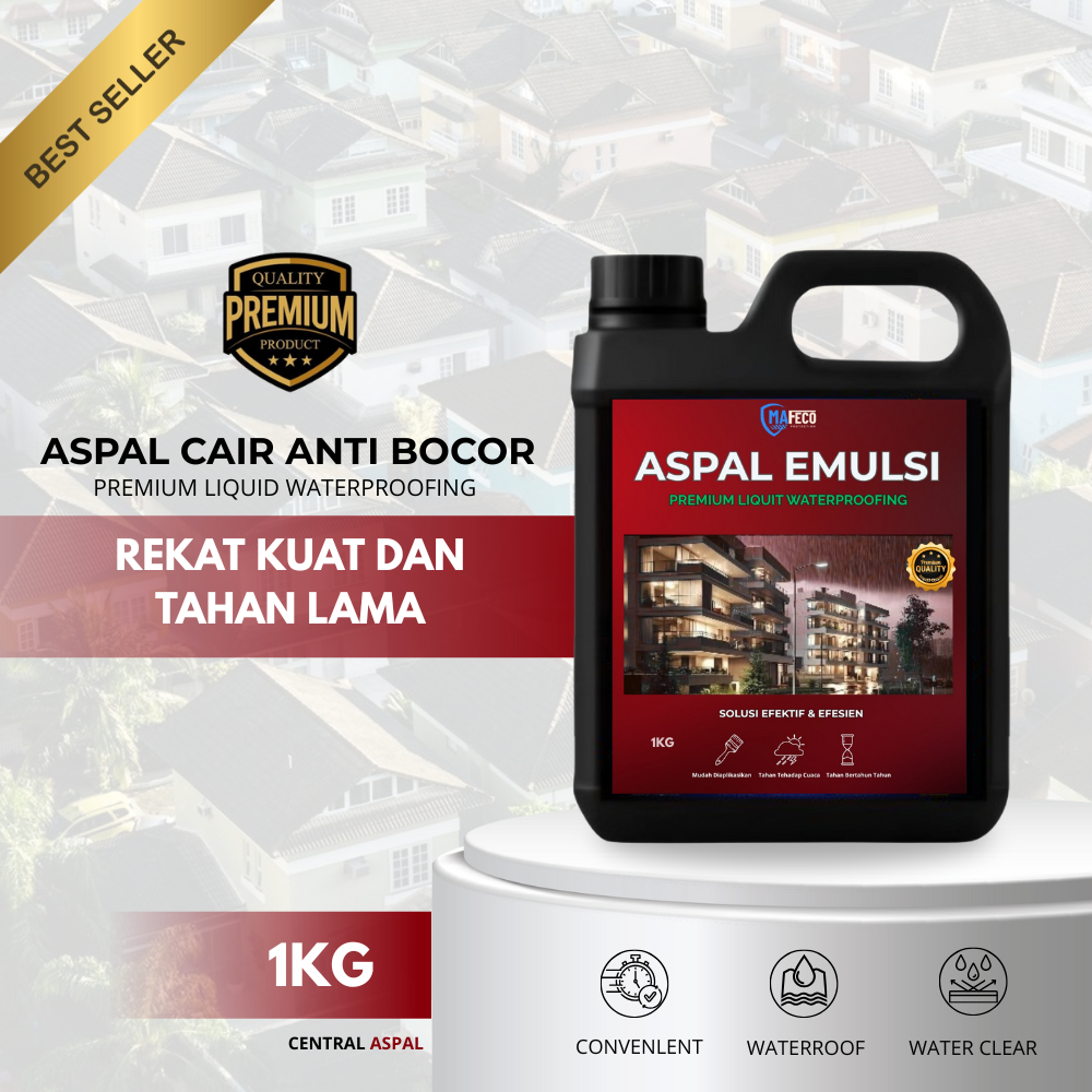 Aspal Cair Anti Bocor 1kg Pelapis Atap/dak Rumah cat pelapis