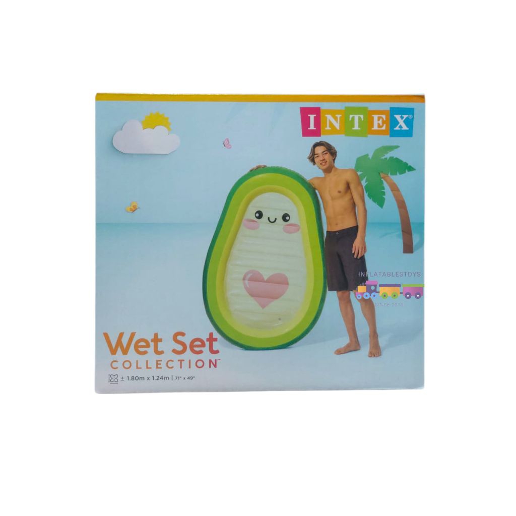 Inflatablestoys - Intex 58739 Avocado Buddy Float | Pelampung Kasur Alpuket | Kasur Air | Pelampung 