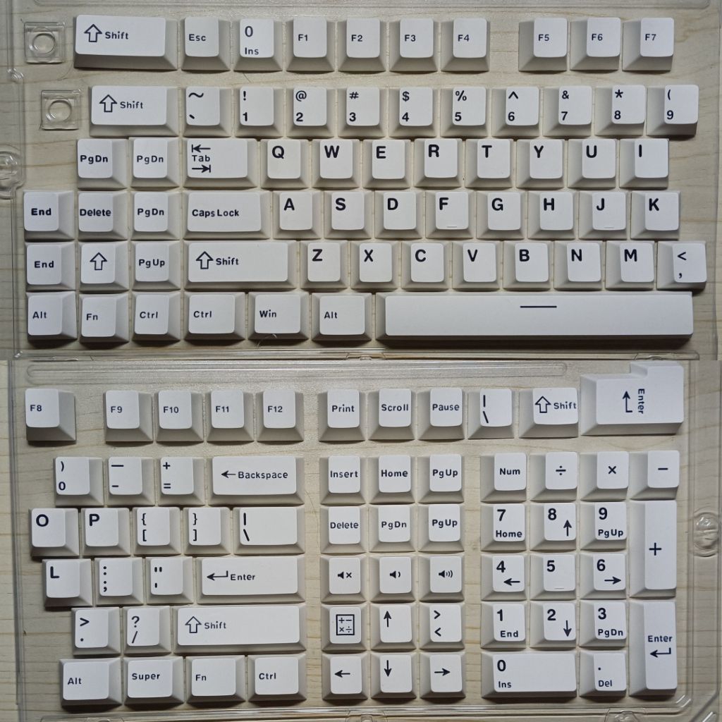 Keycaps Cherry Profile Doubleshot - White