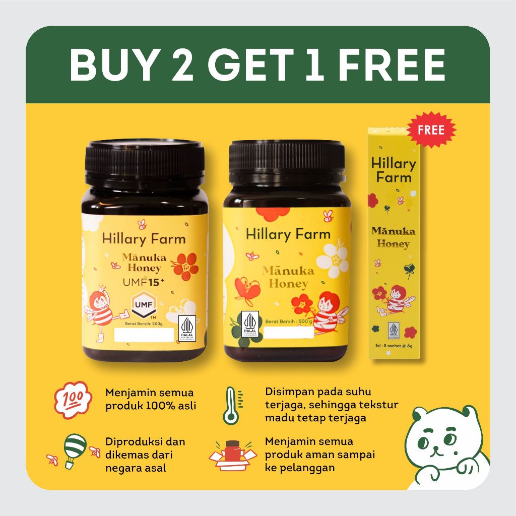 Manuka Honey UMF 15+ , Manuka Honey Free Madu