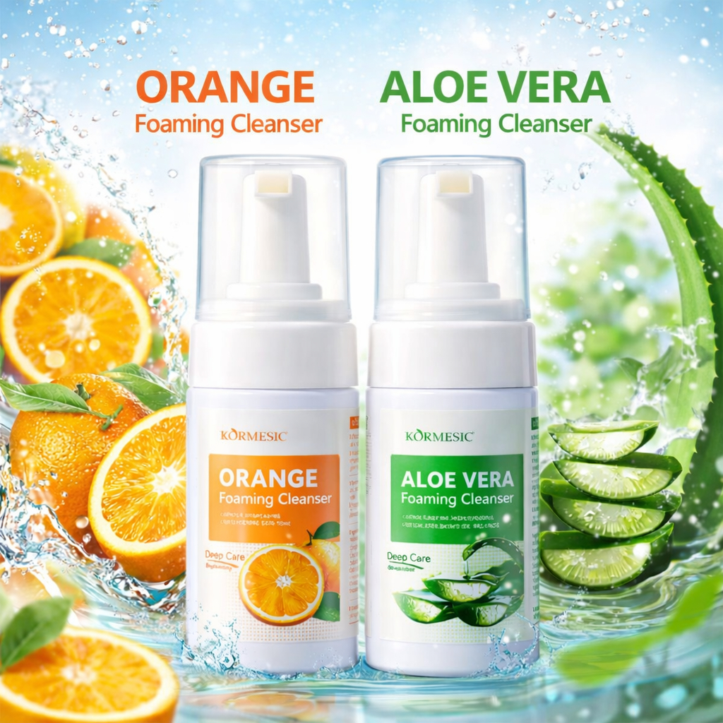 Kormesic Aloe Vera & Orange Foaming Cleanser Bundle