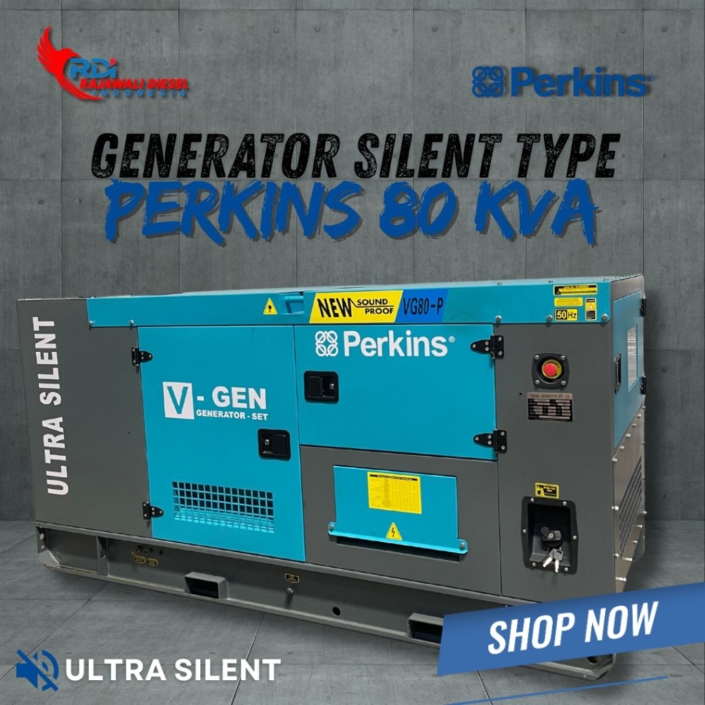 GENSET PERKINS 80 KVA INDUSTRIAL