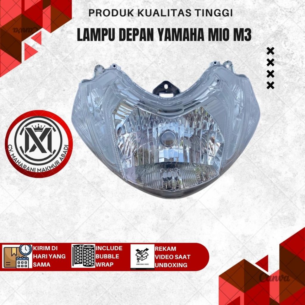 WIN - LAMPU DEPAN REFLEKTOR MOTOR YAMAHA MIO M3 / YAMAHA MIO Z 125 2014 2015 2016 2017