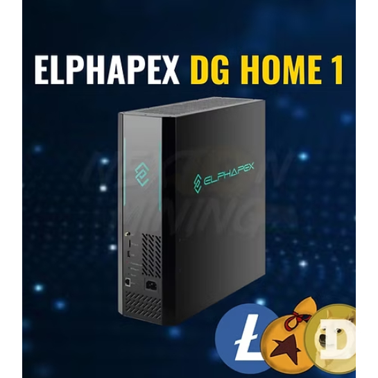 ElphaPex DG Home 1 2.1 GH/S ASIC Miner Solo Home Mining Cryptocurrency LTC DOGE BEL