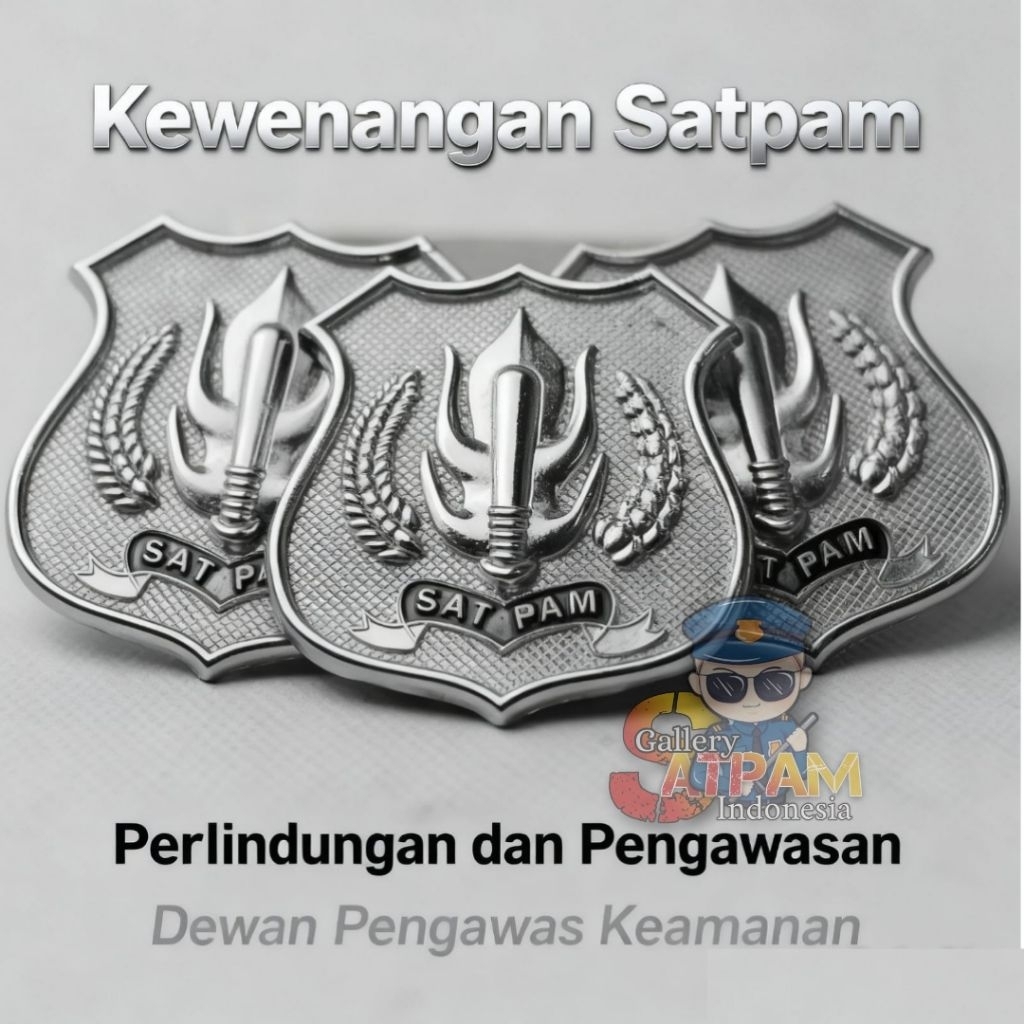 Lencana Satpam Security - Kewenangan Satpam - Pin Satpam Security