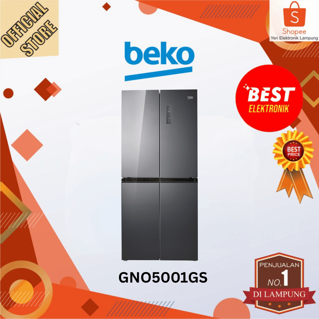 Kulkas BEKO GNO5001GS 4 Pintu 500 L