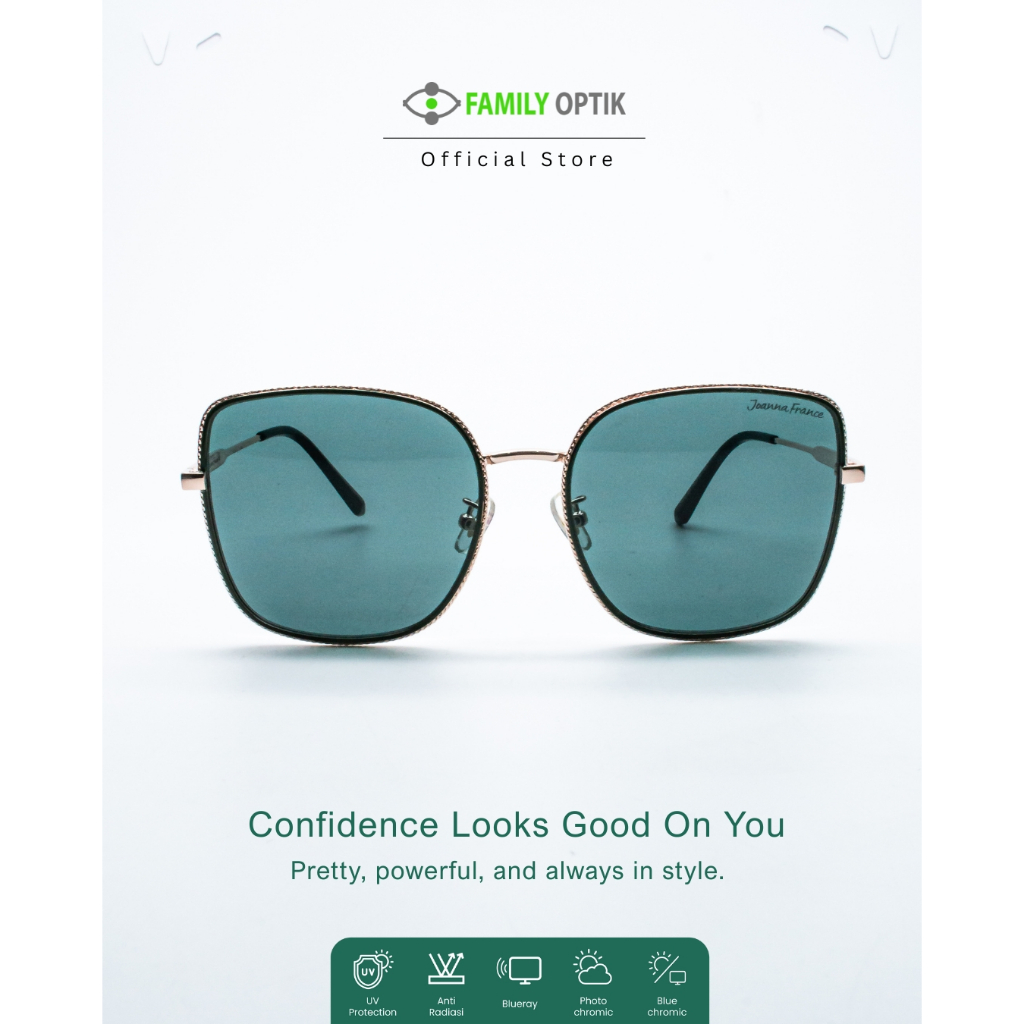 Kacamata Hitam Sunglasses - Joanna France (7170) - Pria Wanita Unisex anti uv