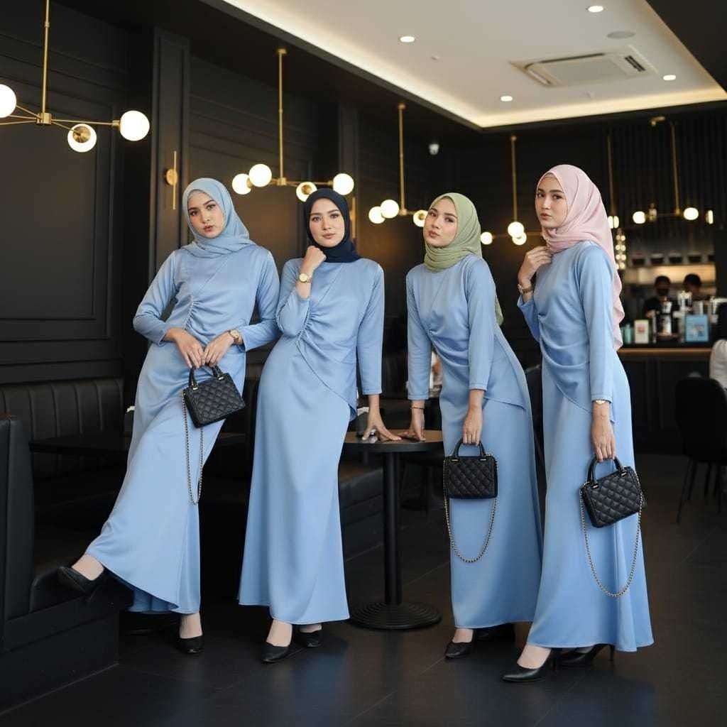 DIANA DRESS BRIDESMAID BODY FIT KETAT GAMIS PESTA LEBARAN KEKINIAN 2026 BODY SLIMMING MAXMARA LUXURY