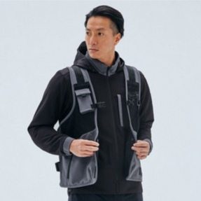 RS Taichi Jacket OVERLAP MESH PARKA RSJ 347 - Jaket Bikers Touring Jacket