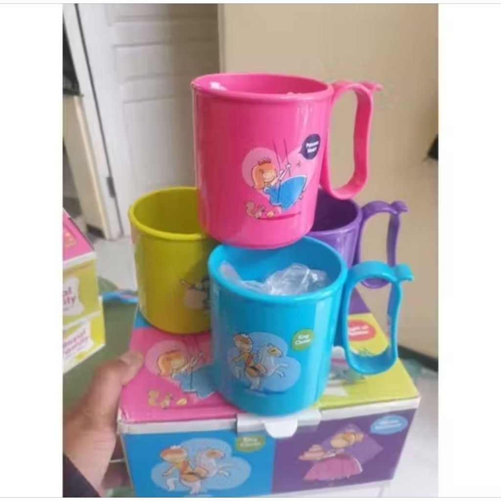 Tupperware micro mug 300ml / family mug / royal mug set isi 4pcs