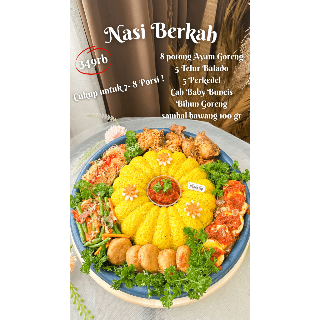 Hampers nasi Berkah I hampers nasi berkah I Hantaran nasi kuning