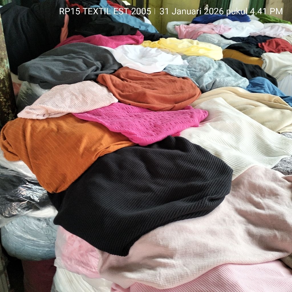 HARGA/0,5 M | BAHAN KAOS WAFFLE KNIT PREMIUM | BAHAN MANGO KNIT | KAIN KAOS WAFFLE UNIQLO | WAFEL