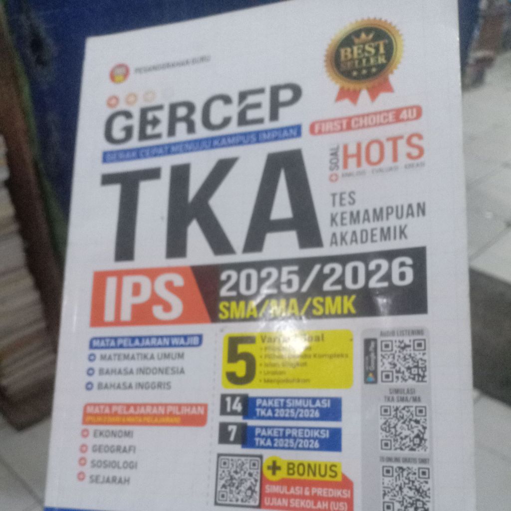 BUKU BEKAS TKA HOTS IPS 2025/2026 SMA/MA/SMK