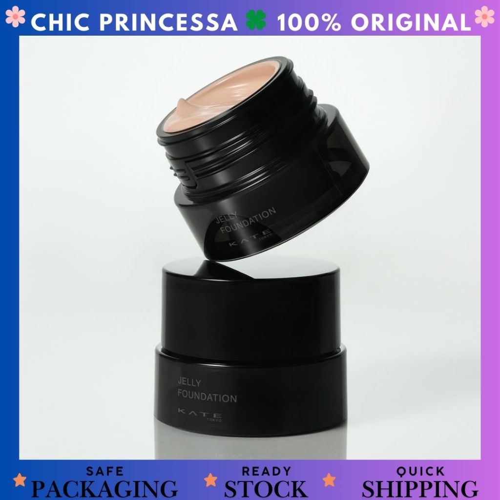 Kate Kanebo Japan Jelly Foundation - Alas Bedak Serum-Gel Tahan Lama dengan Cakupan Tinggi & Hasil A