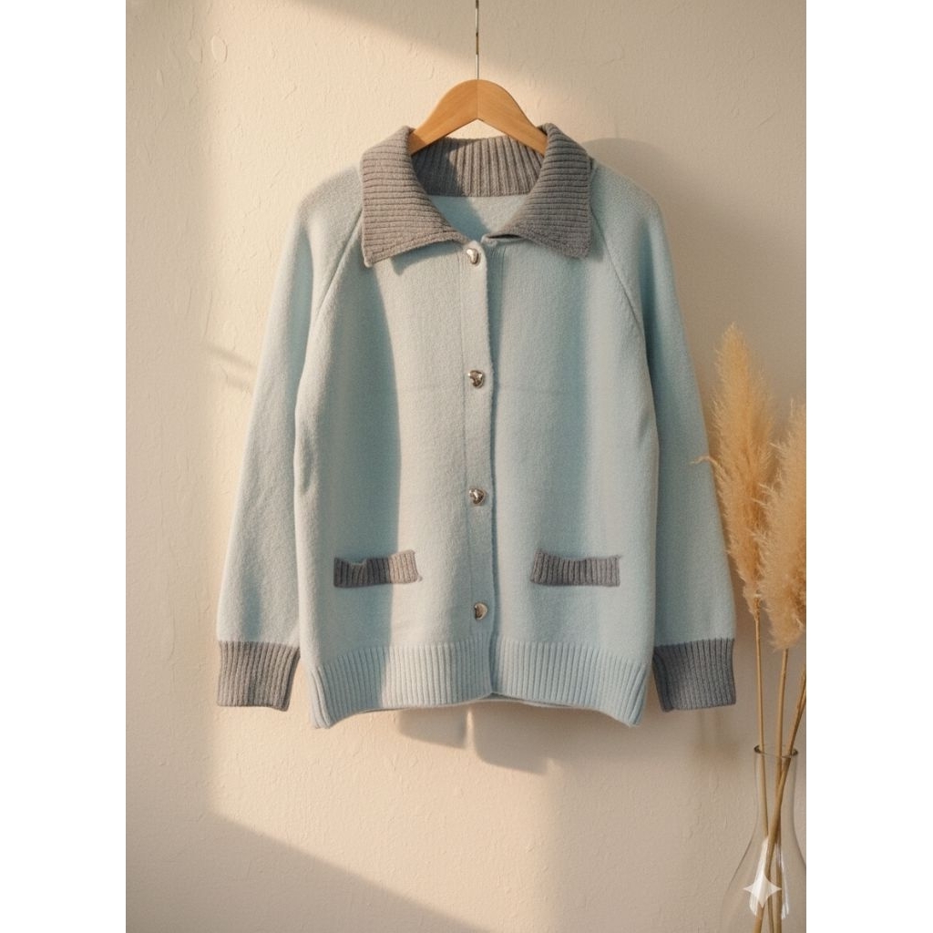 cardigan baby blue