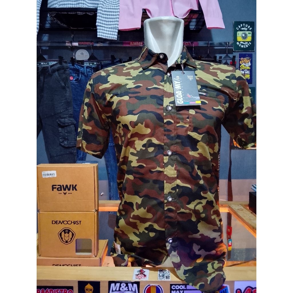 real 100%// kemeja pendek gloarmy original