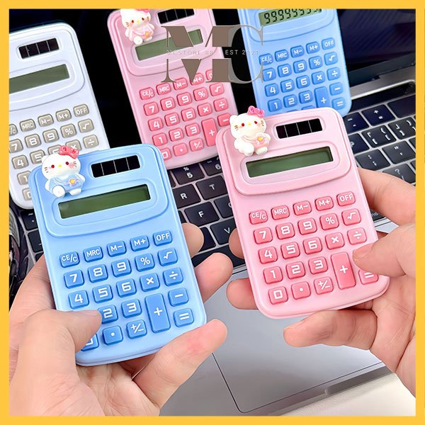 Kalkulator  Lucu DIY Kalkulator Mini Motif  Hello Kitty Premium Langsung Pakai
