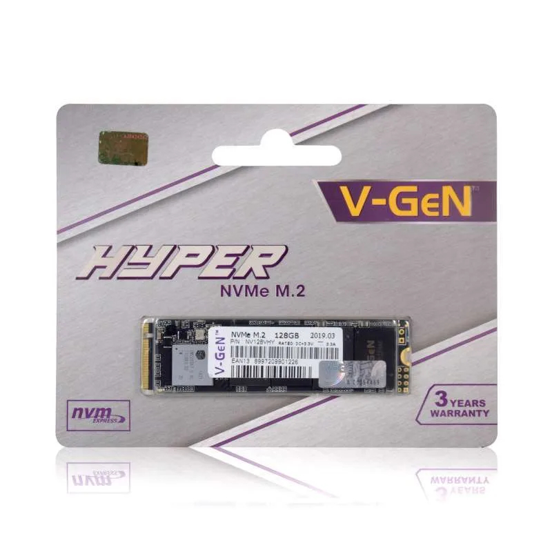 SSD V-GeN Hyper M.2 2280 NVMe 128GB PCIe Gen3 – Storage SSD Internal Laptop/PC