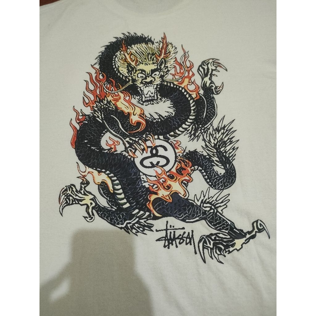 T-SHIRT STUSSY DRAGON ORI SECOND BRAND