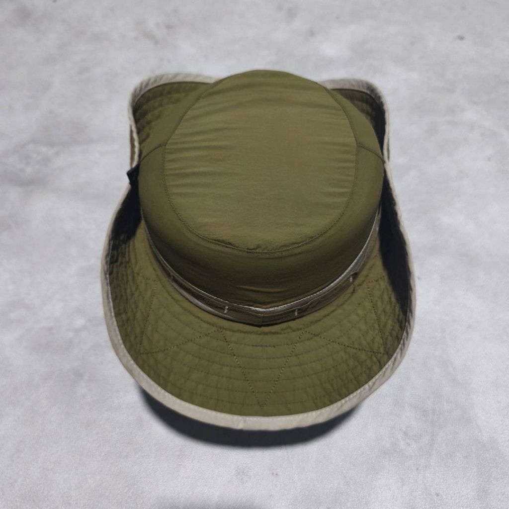 Topi rimba outdoor hiking gunung montbell hijau army