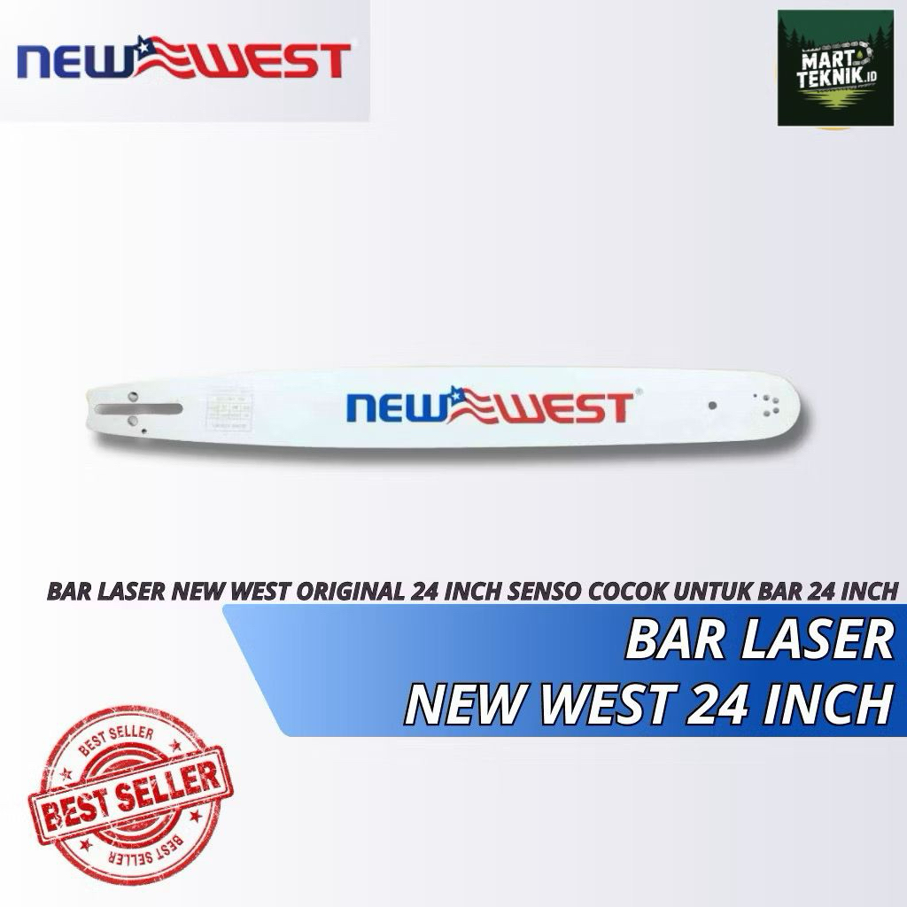 BAR CHAINSAW LASER 22 INCH NEW WEST SENSO POTONG KAYU BAHAN BAJA