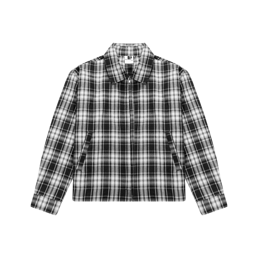 GrowthCasual - Plaid Urban Slate Work-Jacket
