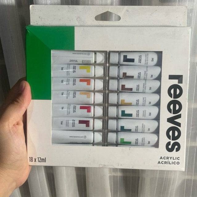 REEVES ACRYLIC 18x12ml PRELOVED LIKE NEW