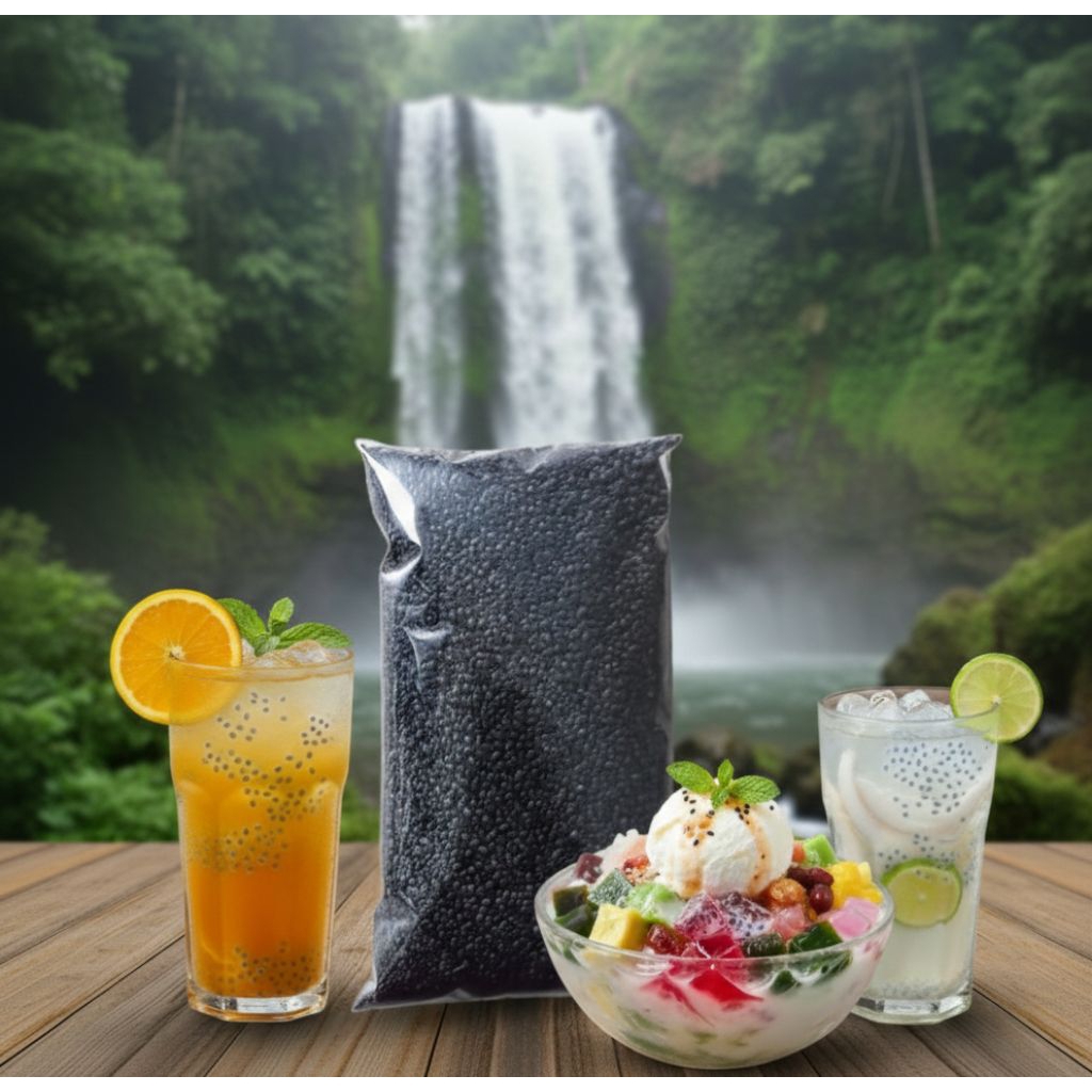 Biji selasih 100 gram / selasih 100 gram