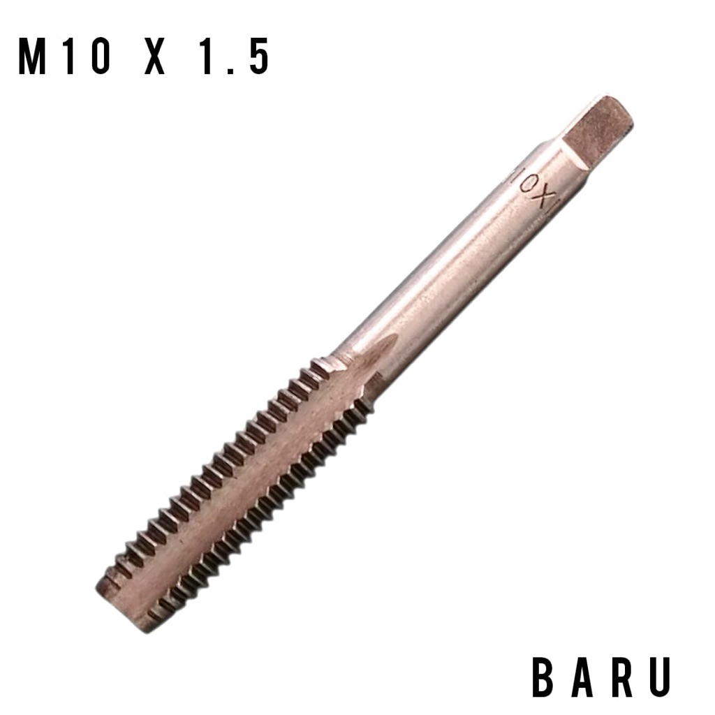 tap ulir drat baut 14 kasar. M10×1.5 hand tap tapping mesin m10 x 1.5 hss baru