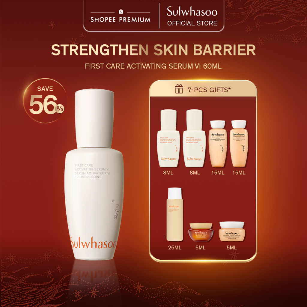 [2.2 Special Set] Sulwhasoo First Care Activating Serum 6th 60ml - Serum Anti-Aging, Essence, Ginsen