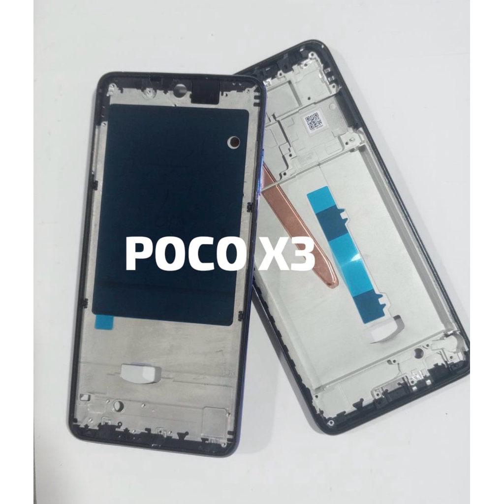 POCCO EX 3 FRAME LCD TULANG TENGAH BEZEL MIDLE PLATE TATAKAN MESIN KESING HOUSING BODY SAMPING HP