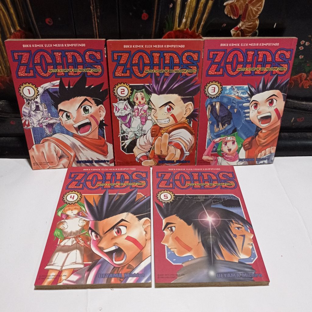 komik zoids battle story of bio machine zoids 1-5 tamat by ueyama michiro
