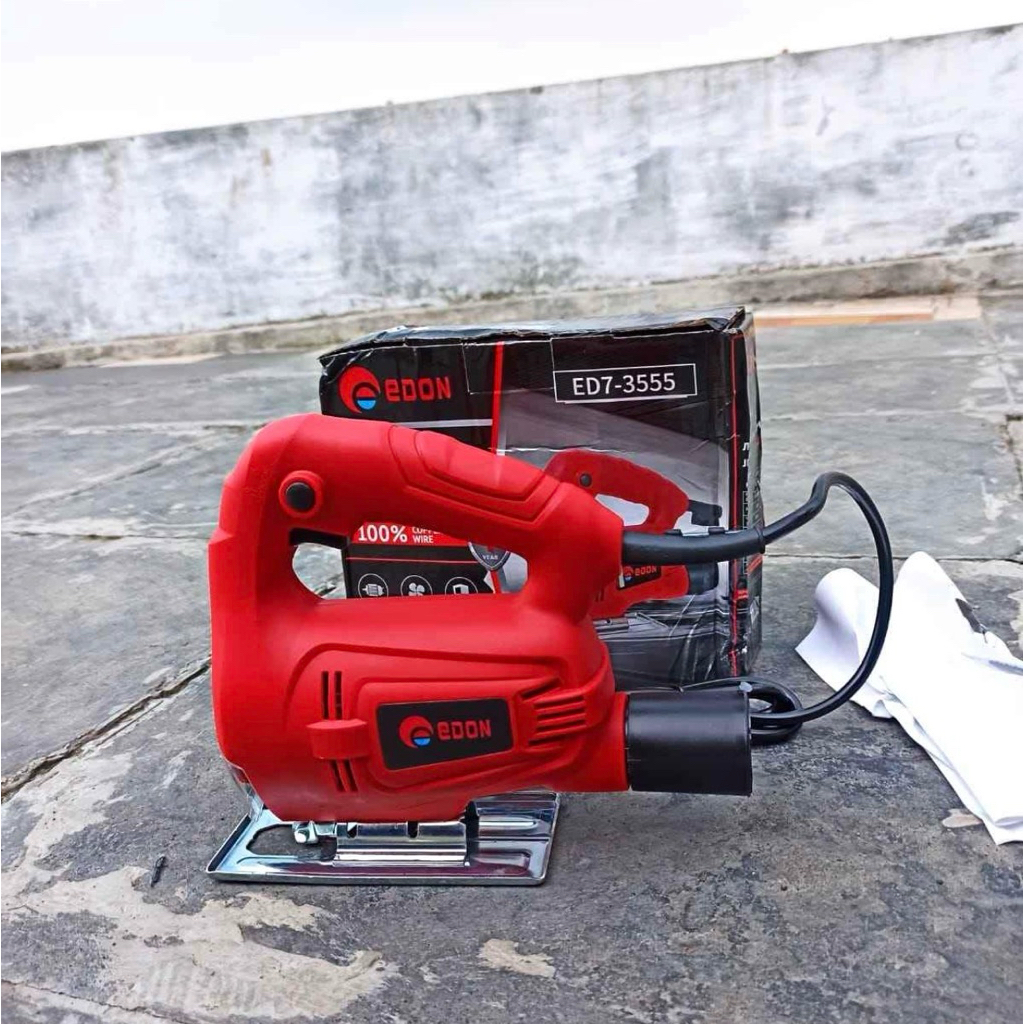 PROMOMESIN JIGSAW EDON POTONG TRIPLEK KAYU GERGAJI LISTRIK BISA COD