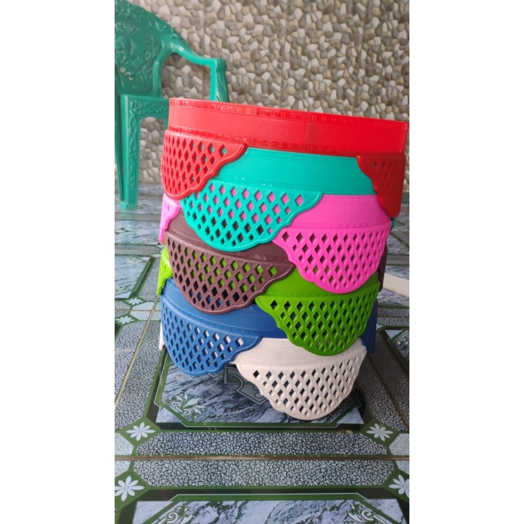 tebok plastik Lovebird warna campur 10 pcs paket grosir