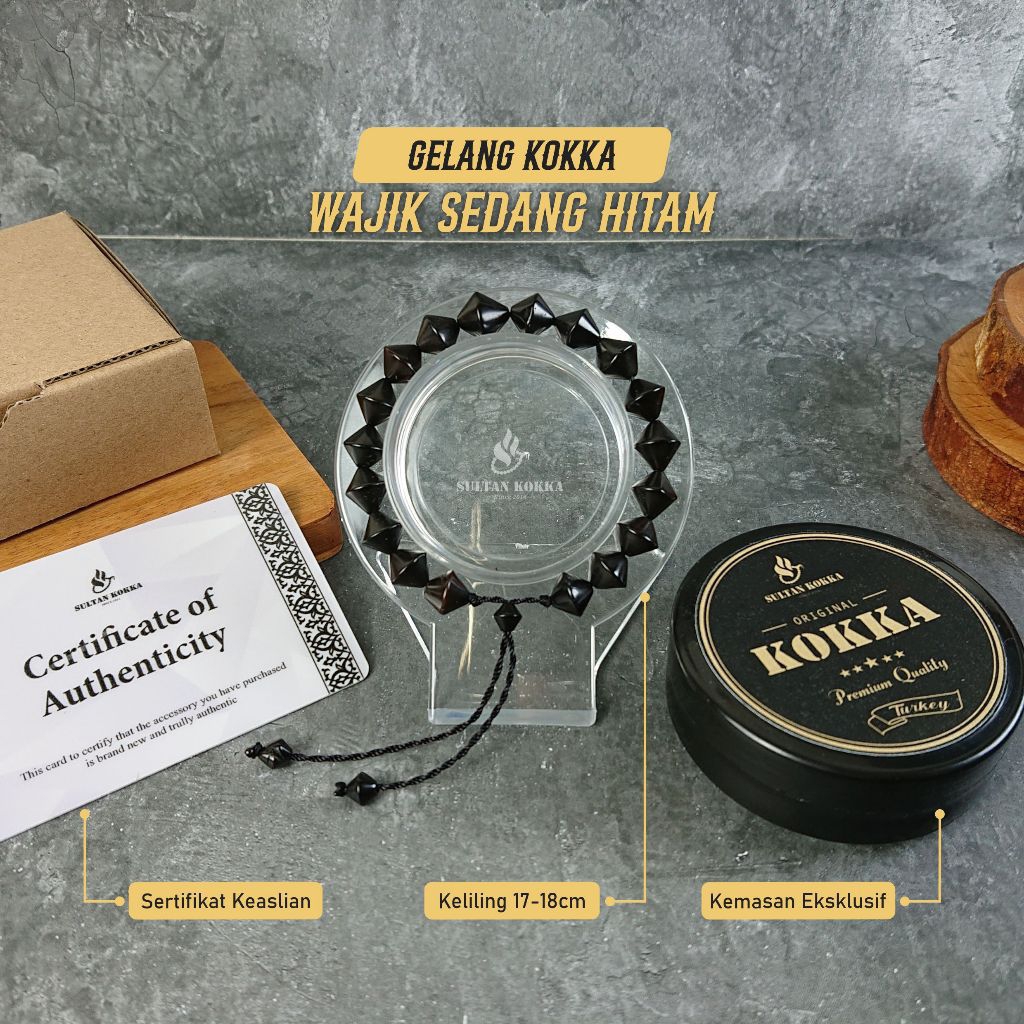 Gelang Kokka Kaokah Asli Bersertifikat Asli