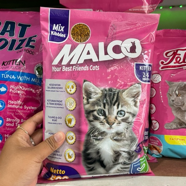 Pakan kucing Malco / Malco pakan kucing anakan