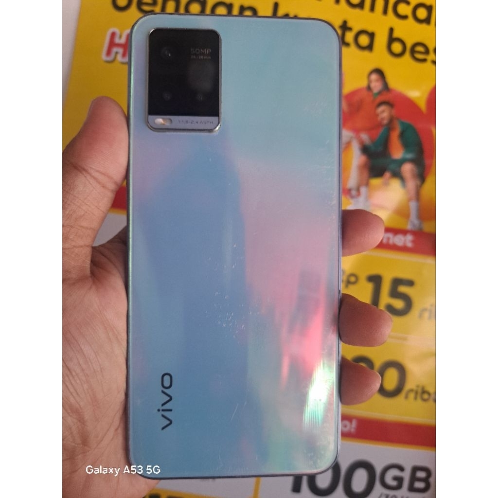 VIVO Y21S RAM 4GB INTERNAL 128GB SECOND NORMAL TES