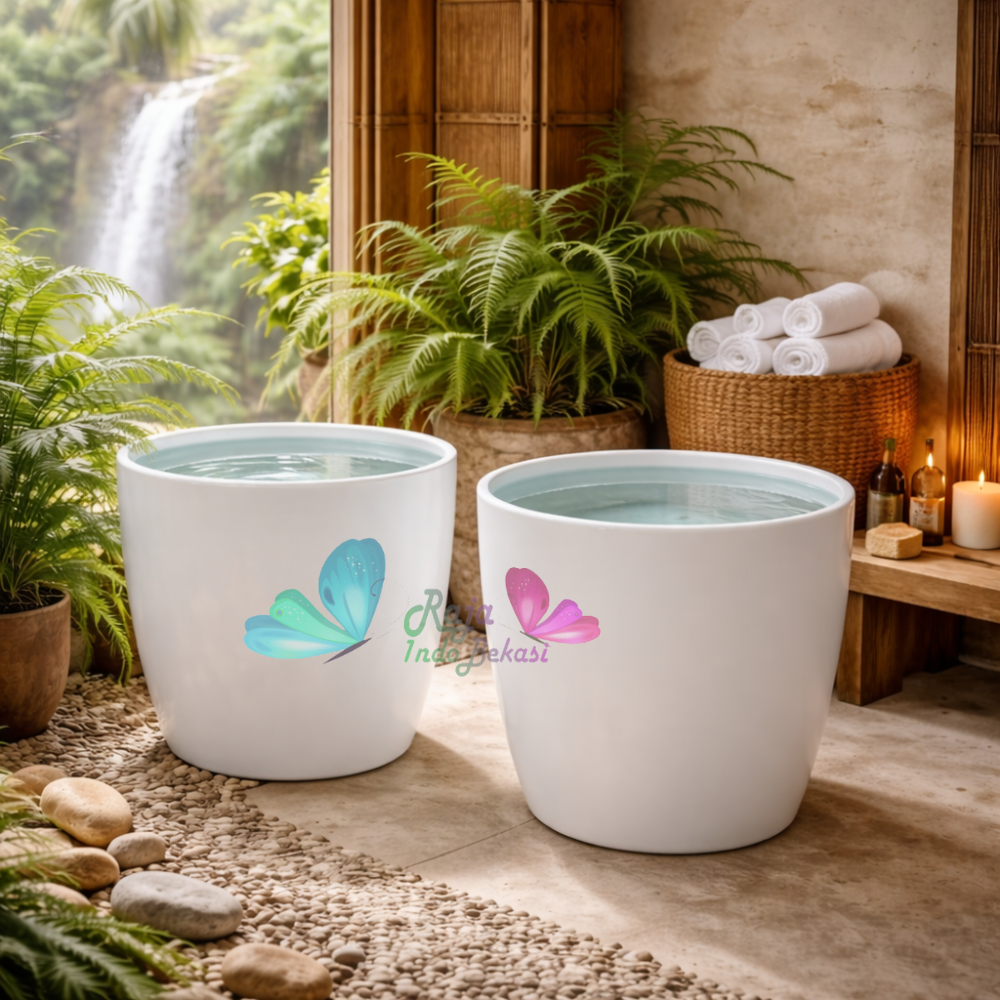 Bak Mandi Teraso Terazzo Aesthetic Bak Air Minimalis Bak Modern Gentong Teraso Mode Kapsul