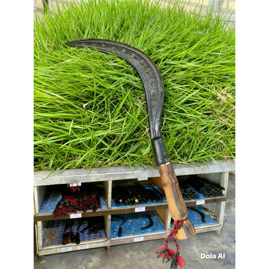 arit rumput asli Madura model bulu ayam+sarung