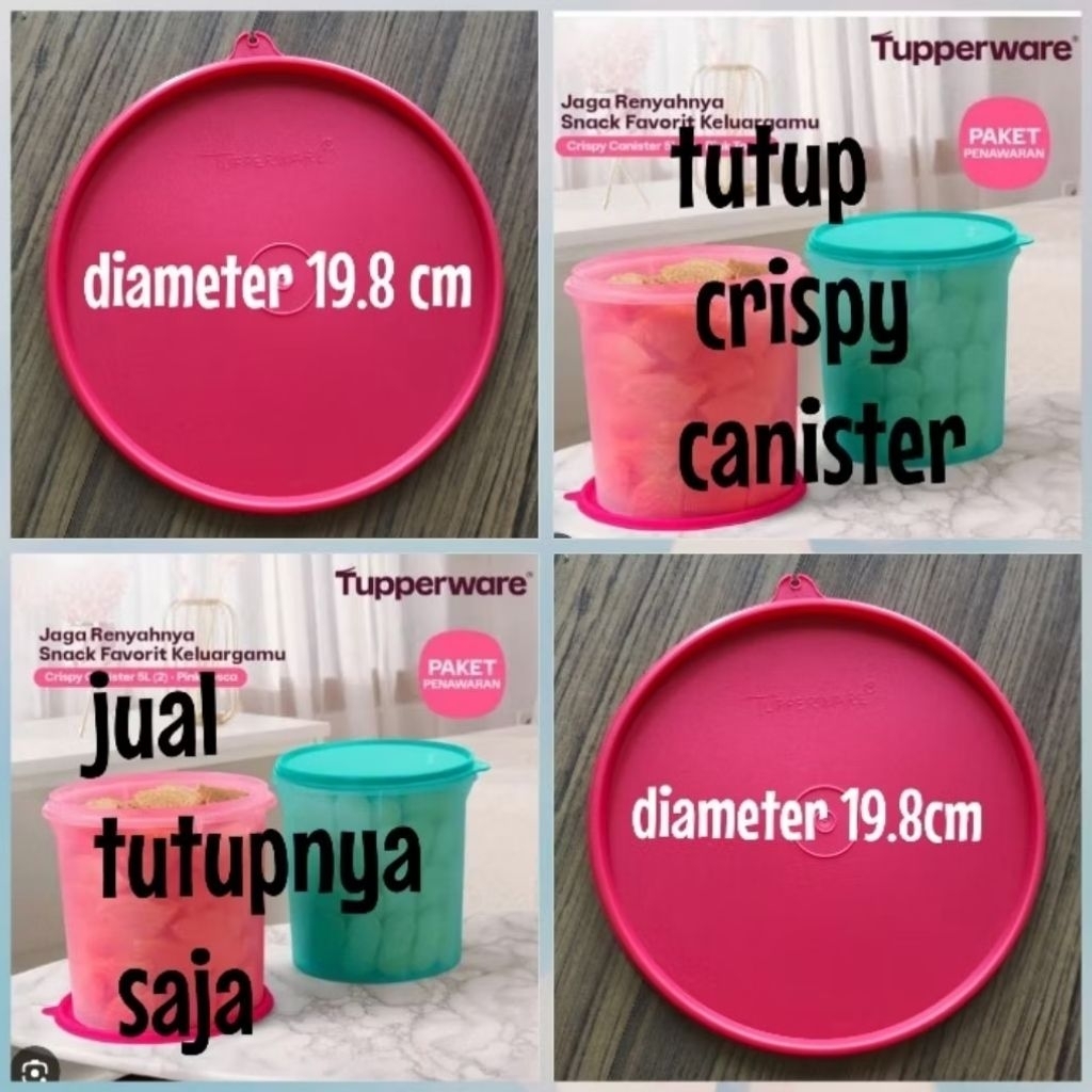 Seal Crispy Canister / Tutup Crispy Canister Tupperware