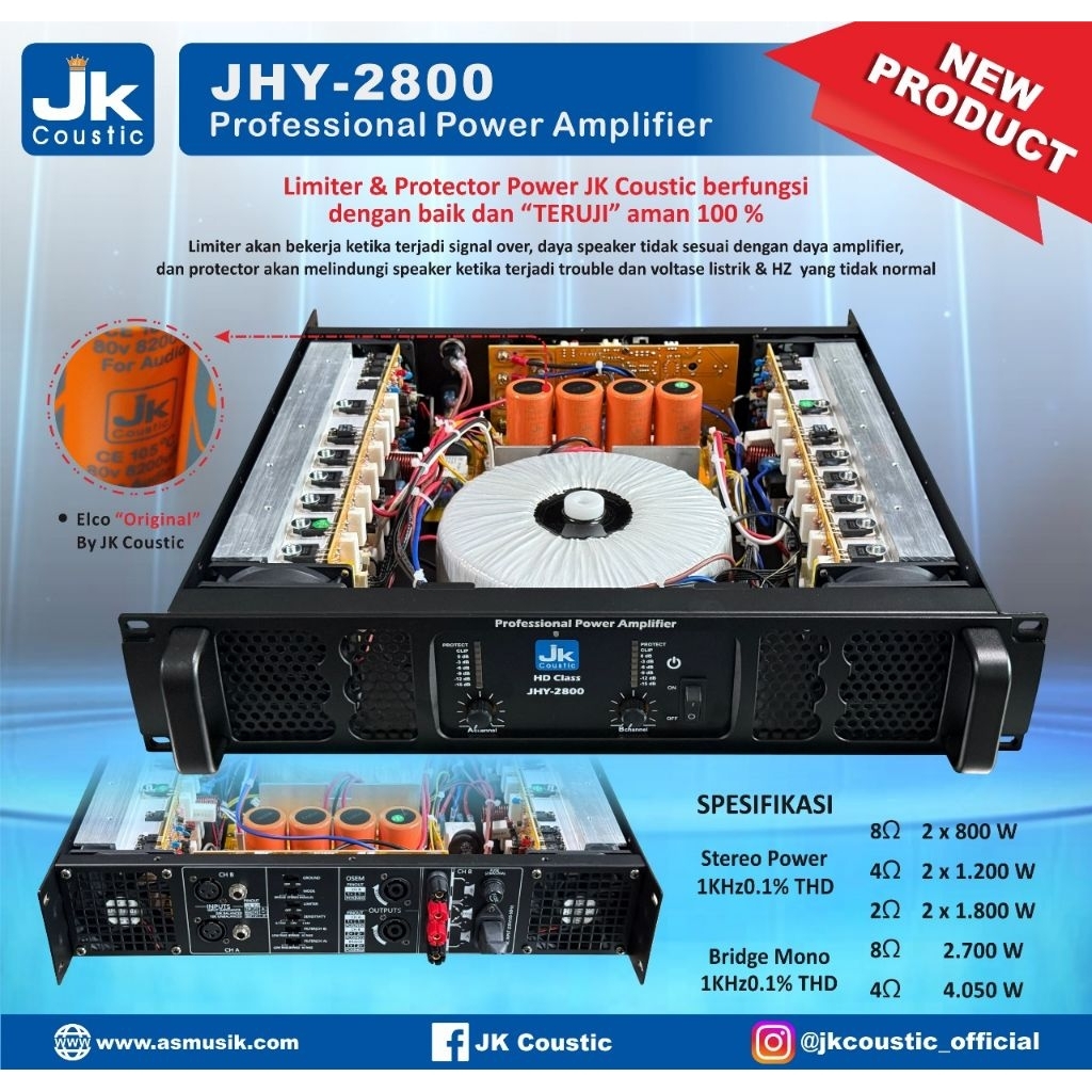 POWER JK COUSTIC JHY-2800
