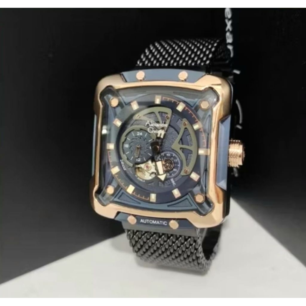 Jam tangan pria Alexandre Christie AC 3039  MA Original otomatis bergaransi resmi