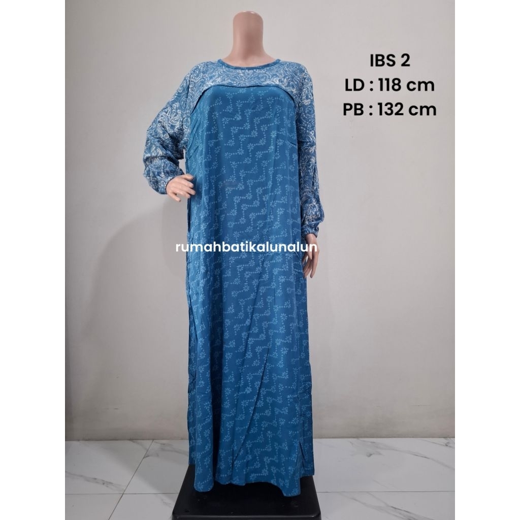 Sekdres Tangan Panjang Jumbo Marla IBS by Luza Batik Pekalongan
