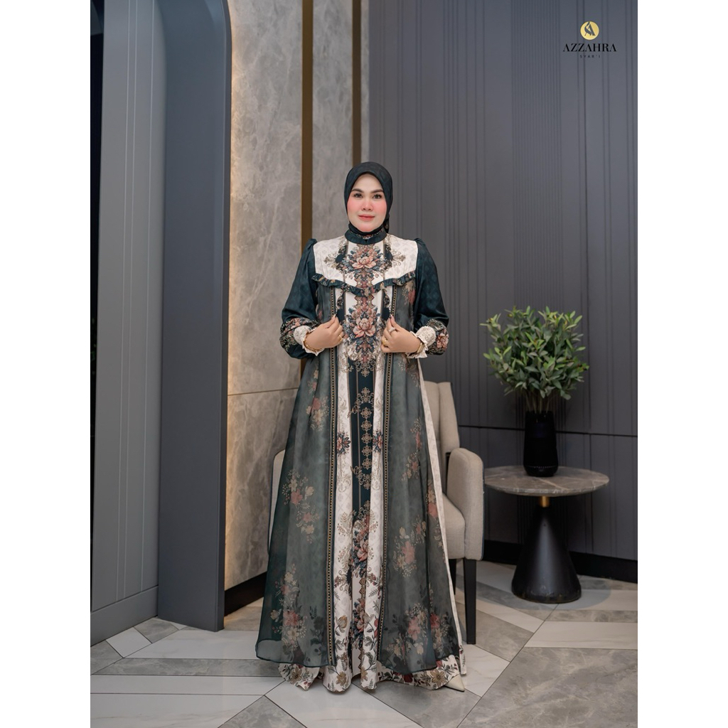 Gamis Syari Terbaru Arini Series By Azzahra Syari / Gamis Syari Mewah / Gamis Syari Premium