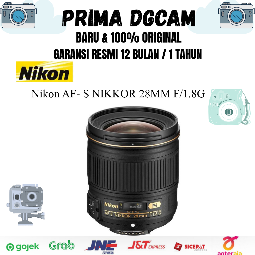 Nikon AF-S NIKKOR 28mm f/1.8G | Original Baru | Garansi Resmi