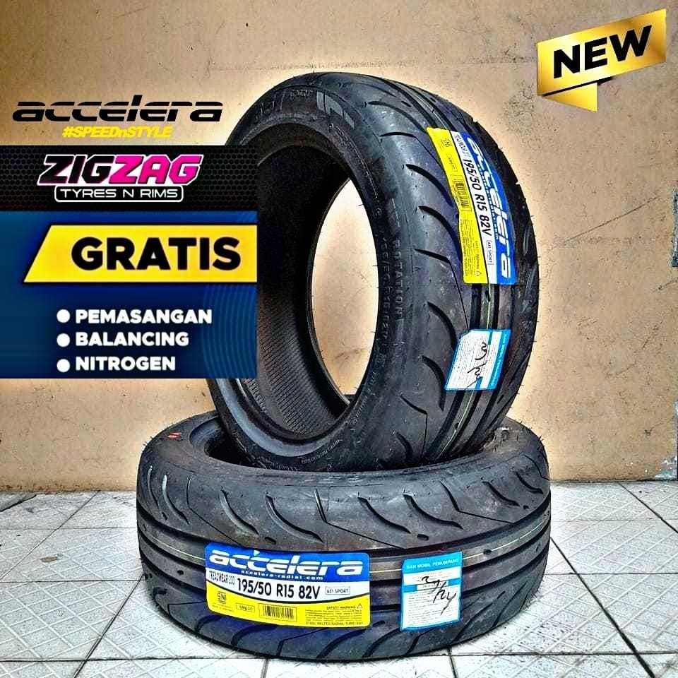 Ban Mobil Semi Slick Accelera 195/50 R15 Tubeles