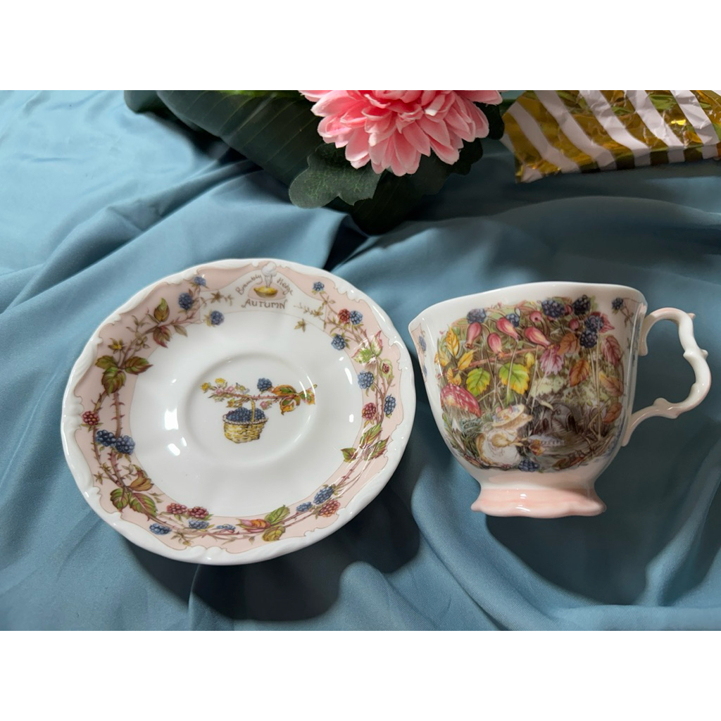 Royal Albert Royal Doulton Brambly Hedge Teacup Saucer Autum edition