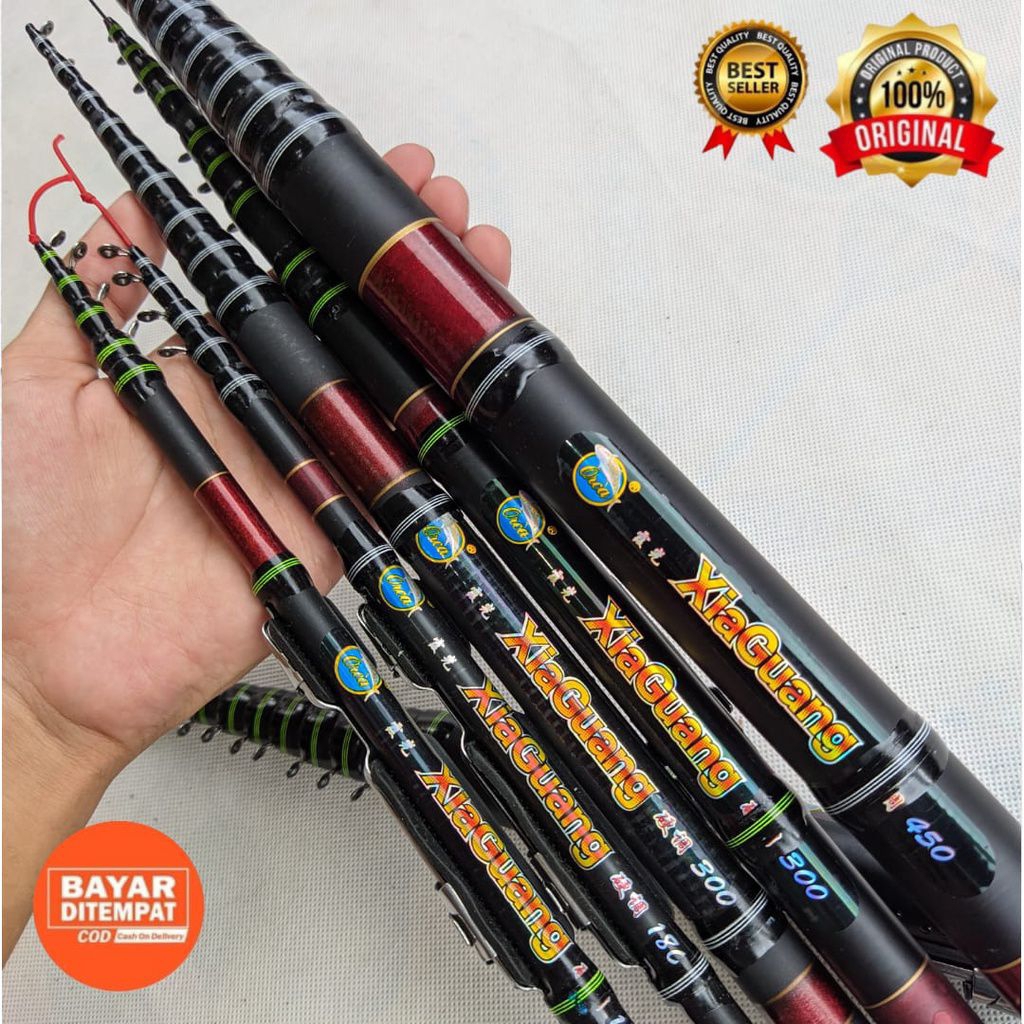 Joran Tegek Kolong Orca Xiaguang - Lentur, Ringan, Ring Guide Terpasang