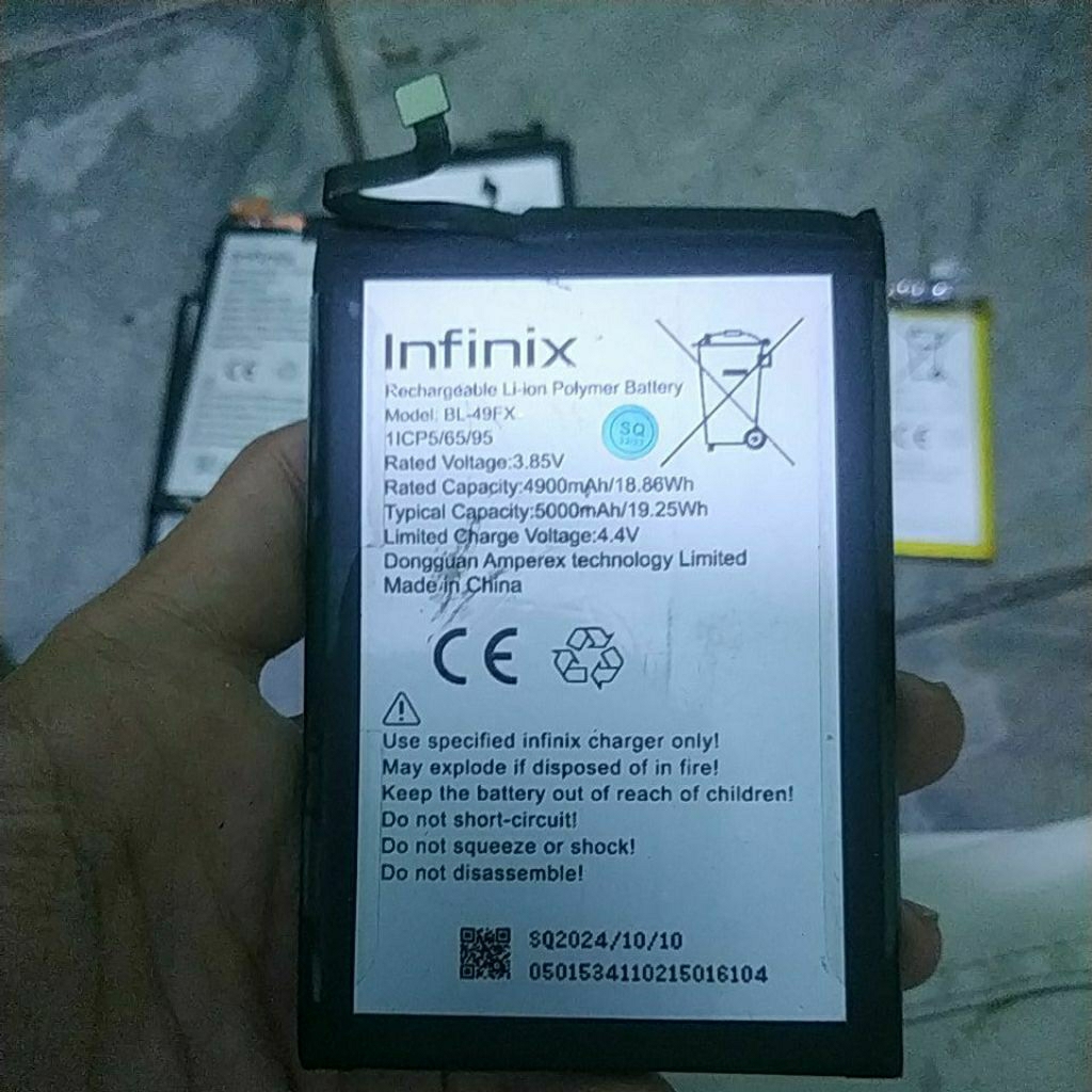 BATERAI BEKAS INFINIX HOT 8 BL-49FX BUKAN ORI