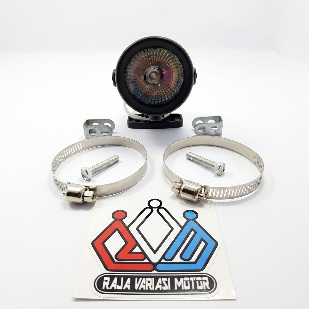 Lampu Sorot motor,Lampu tembak kabut model Kodok CR7.klem stang